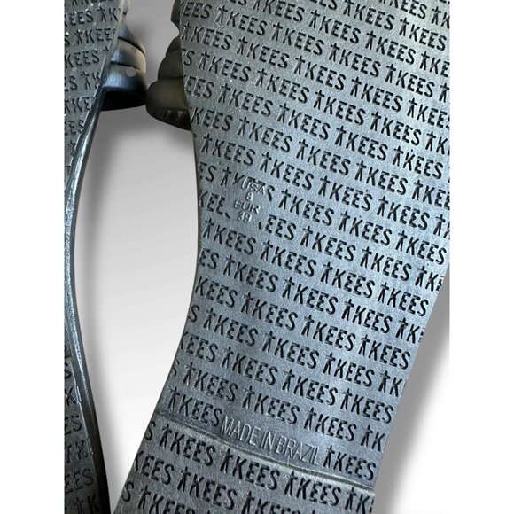 TKEES Serena Black Leather Slide Slip-on Sandals Women’s Size 8 EU 39 Minimalist - Picture 8 of 8